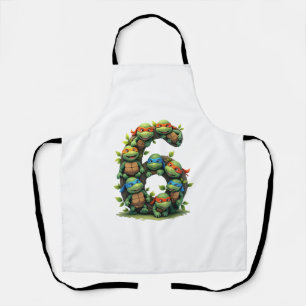 6th Birthday Sea Turtle Tortoise Theme Party 6 Yea Apron