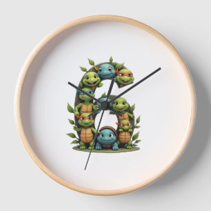 6th Birthday Sea Turtle Tortoise Theme Party 6 Yea Clock