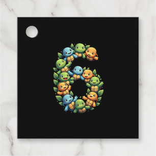 6th Birthday Sea Turtle Tortoise Theme Party 6 Yea Favour Tags