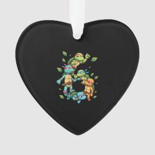 6th Birthday Sea Turtle Tortoise Theme Party 6 Yea Ornament