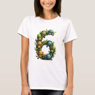 6th Birthday Sea Turtle Tortoise Theme Party 6 Yea T-Shirt