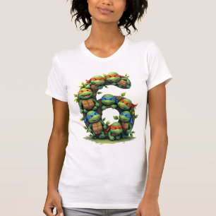 6th Birthday Sea Turtle Tortoise Theme Party 6 Yea T-Shirt