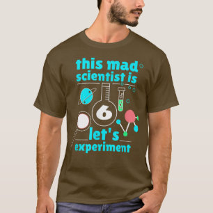 6th Birthday Sixth Bday Science Mad Scientist Chem T-Shirt