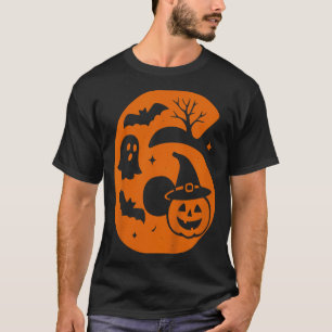 6th Birthday Spooky Halloween 6 Year Old T-Shirt