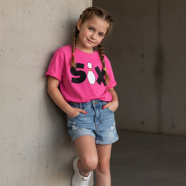 6th Bowling Birthday T-Shirt Kids Age Six (Creator Uploaded)