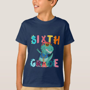 6th GRADE Dino Squad boys Girls teacher Back to sc T-Shirt