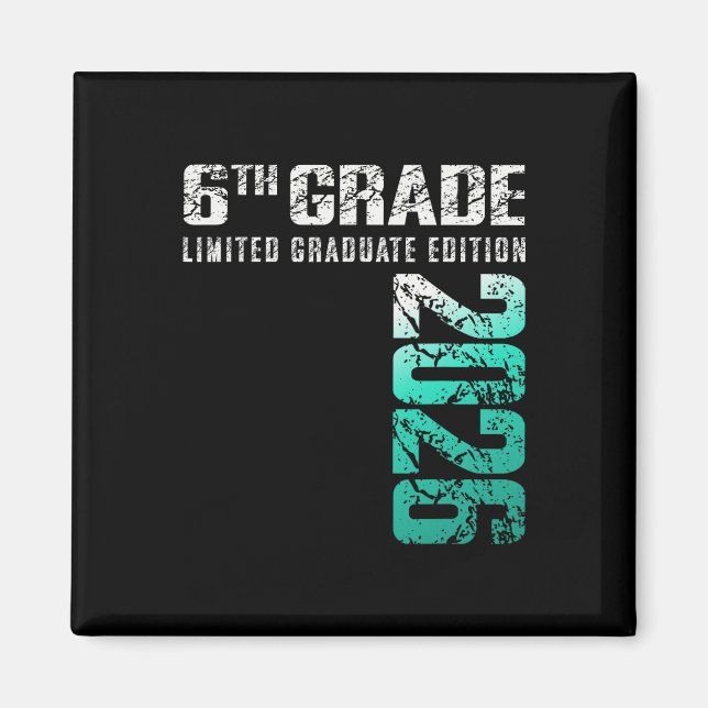 6th Grade Graduation Cl Of 2026  Magnet (Front)