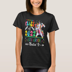 6th Grade Graduation Class Of 2022 Dabbing Unicorn T-Shirt