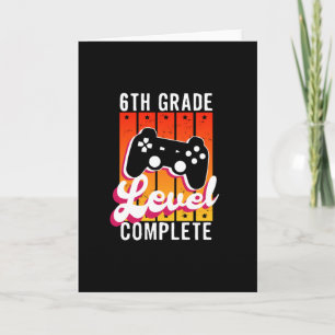 6th Grade Graduation Gamer Graduation Card