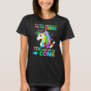6th Grade Graduation Magical Unicorn Girls Teens K T-Shirt