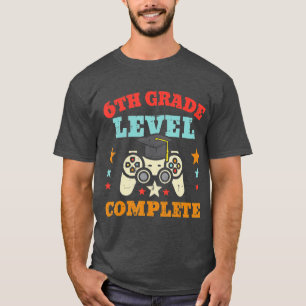 6th Grade Level Complete School Graduation Boys Vi T-Shirt