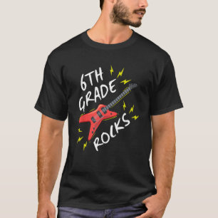 6th Grade Rock Guitar Music Back To School T-Shirt