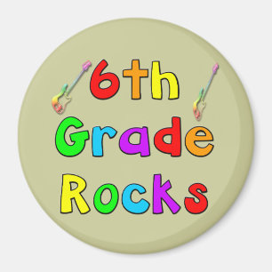 6th Grade Rocks Magnet