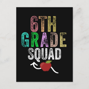 6th grade squad postcard
