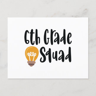6th Grade Squad Postcard