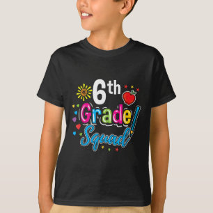 6th Grade Squad Teacher Back To School T-Shirt