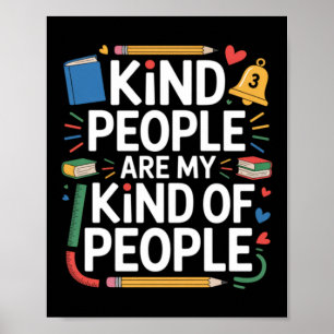 6th Grade Squad Teacher Kind People Are Kind Of Poster