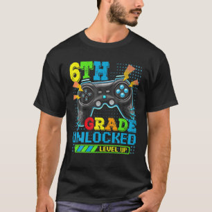 6Th Grade Unlocked Level Up Funny Back To School T-Shirt