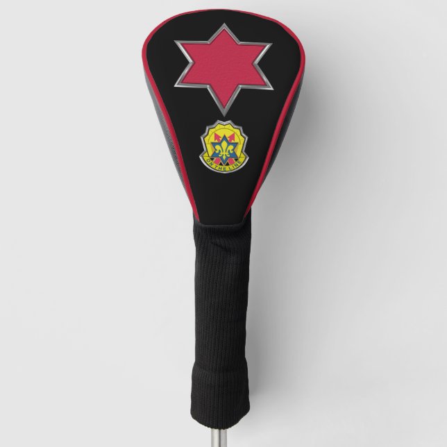 6th Infantry Division Patch Insignia Golf Head Cover (Front)