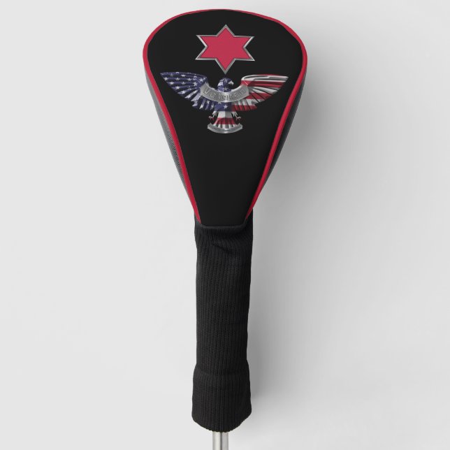 6th Infantry Division “Red Star” Golf Head Cover (Front)