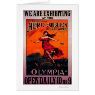 6th International Aero Expo Vintage Poster