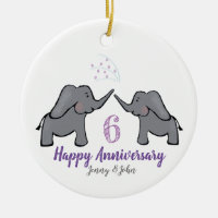 6th iron elephant wedding anniversary
