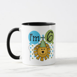 6th Lion Birthday Mug
