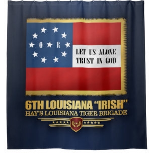 6th Louisiana "Irish" Infantry Shower Curtain