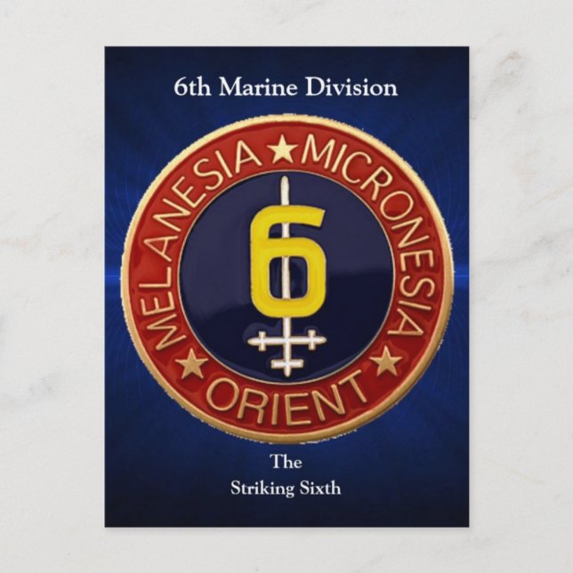 6th Mar Div Postcard (Front)