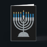 6th Night of Hanukkah Glitter Card<br><div class="desc">Hanukkah 2022 will begin in the evening of Sunday 18 December and ends in the evening of Monday 26 December</div>
