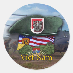 6th Special forces green berets vietnam Sticker