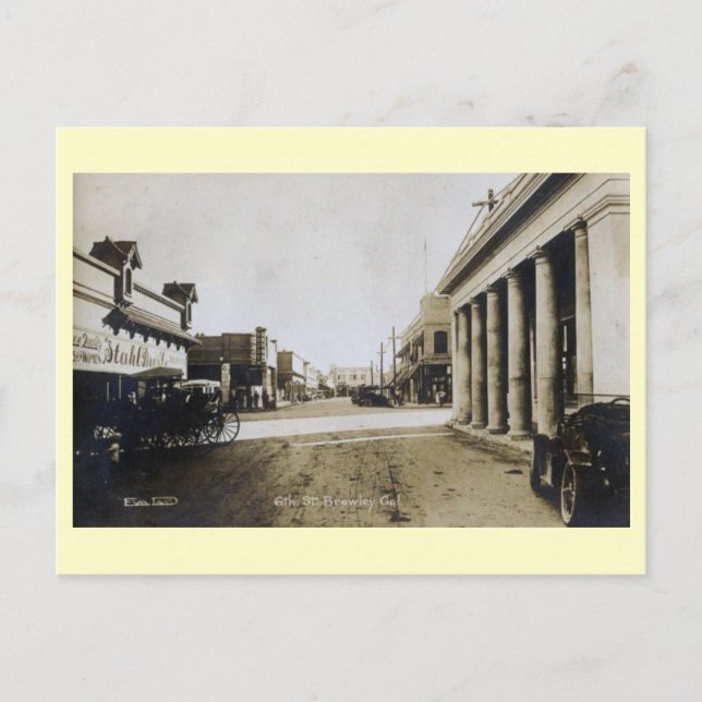 6th Street, Brawley, California Vintage Postcard (Front)