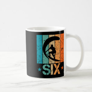 6th Surfing Birthday 6 Year Old 6yr Boy Girl Birth Coffee Mug