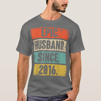 6th Wedding Aniversary Gift For Him Epic Husband S T-Shirt