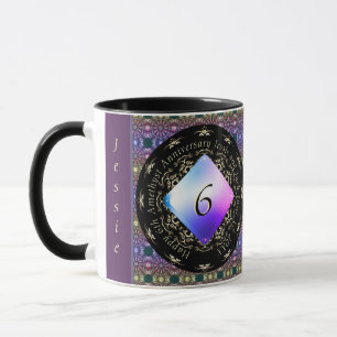 6th Wedding Anniversary Amethyst  Mug