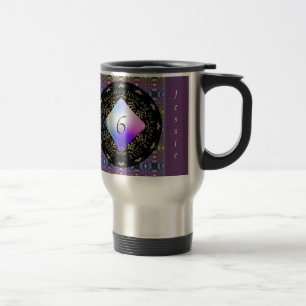 6th Wedding Anniversary Amethyst  Travel Mug