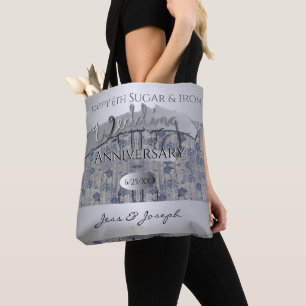 6th Wedding Anniversary Sugar and IronTote Tote Bag