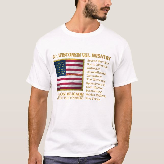 6th Wisconsin Volunteer Infantry T-Shirt (Front)