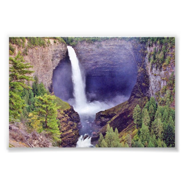 6x4 photo Canadian waterfall (Front)