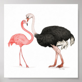 6x6 Love Birds Print