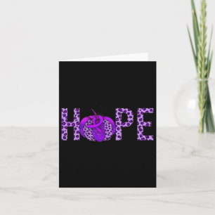 6yo8 Purple Ribbon Heimerheimer's Awareness Month  Card