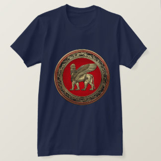 [700] Assyrian Winged Lion - Gold Lamassu T-Shirt