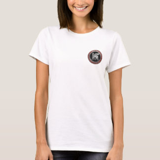 [700] Assyrian Winged Lion - Silver Lamassu T-Shirt
