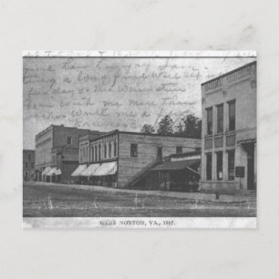 700 block of Norton, Virginia in 1907. Postcard