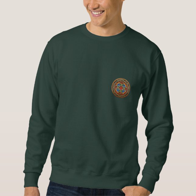 [700] Celtic Cross [Gold+Enamel] Sweatshirt (Front)