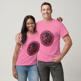 [700] Celtic Treasures - Three Dogs on Silver T-Shirt