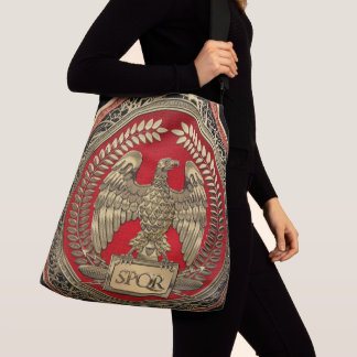 [700] Gold Roman Imperial Eagle Crossbody Bag