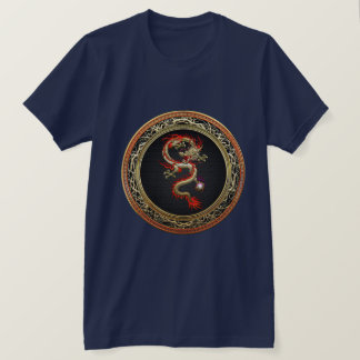 [700] Golden Chinese Dragon Fucanglong T-Shirt