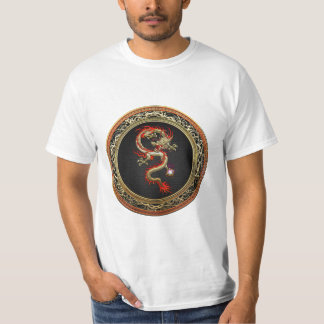 [700] Golden Chinese Dragon Fucanglong T-Shirt
