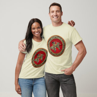 [700] Hokusai - Shoki Riding Shishi Lion T-Shirt